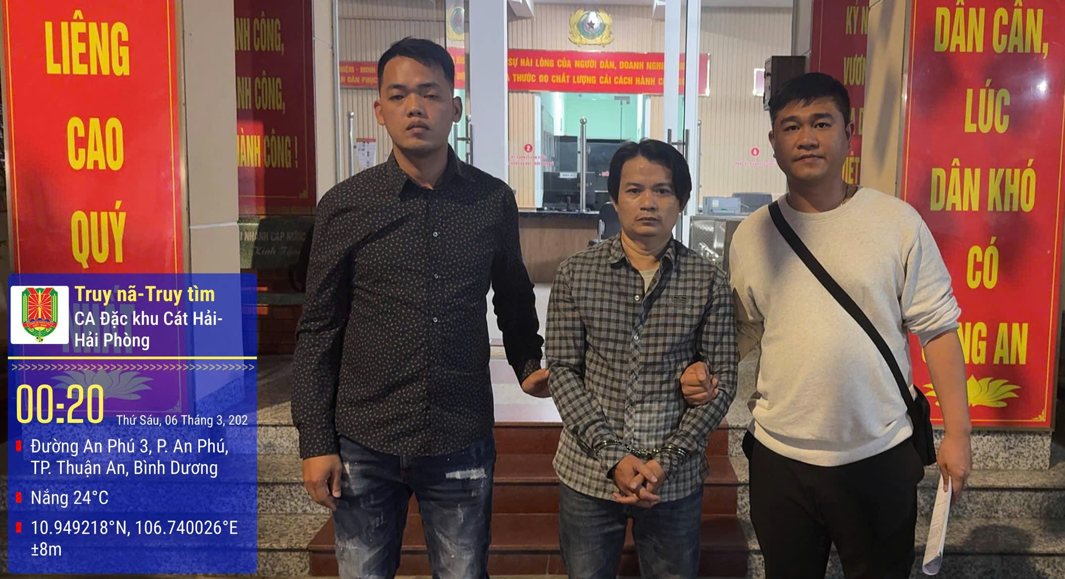 Công an đặc khu Cát Hải bắt giữ đối tượng truy nã tại TP. Hồ Chí Minh